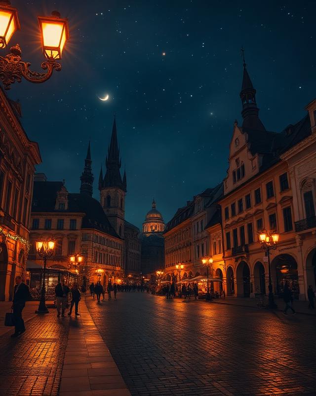 Staroměstské náměstí v noci