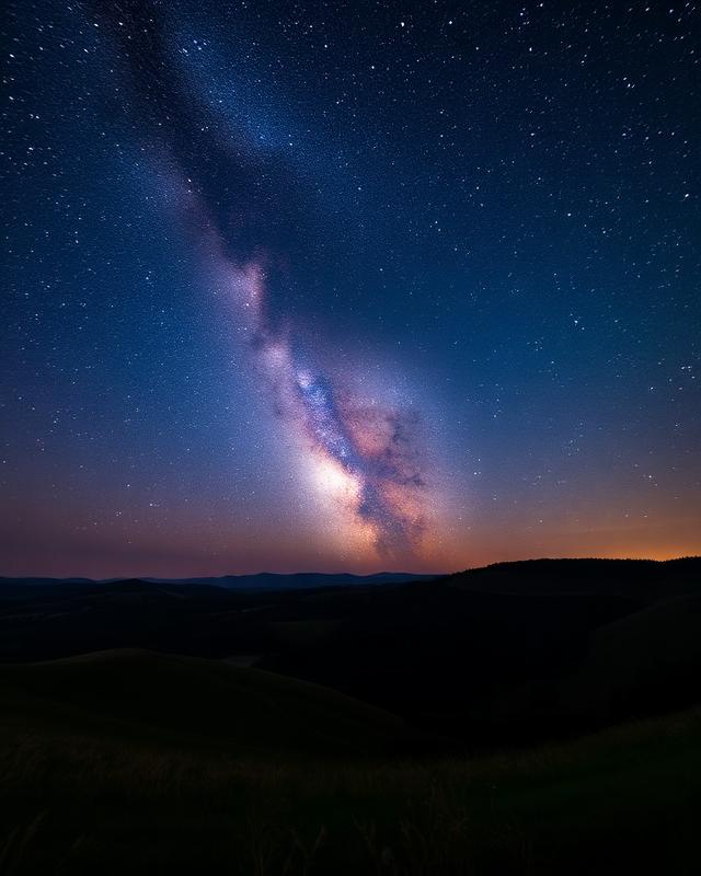 Mléčná dráha nad českou krajinou